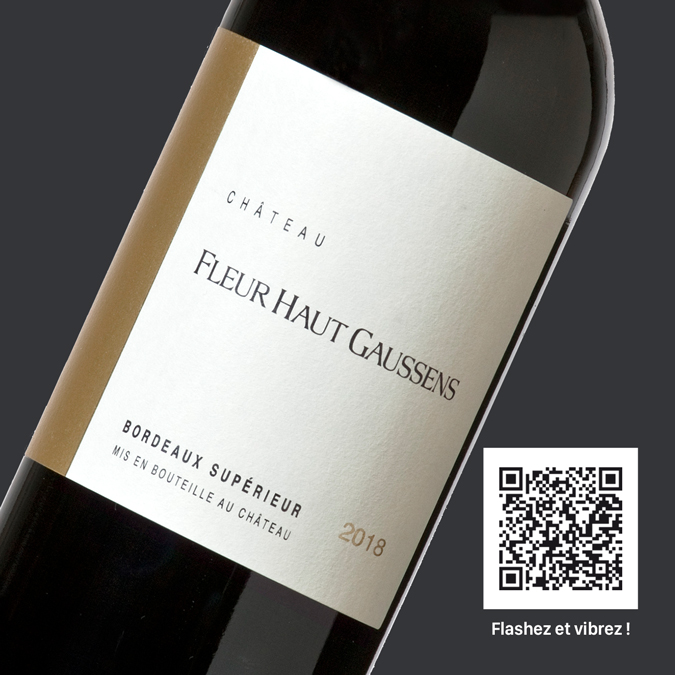 directwebAR QRcode for Château Fleur Haut Gaussens Bordeaux Supérieur Rouge