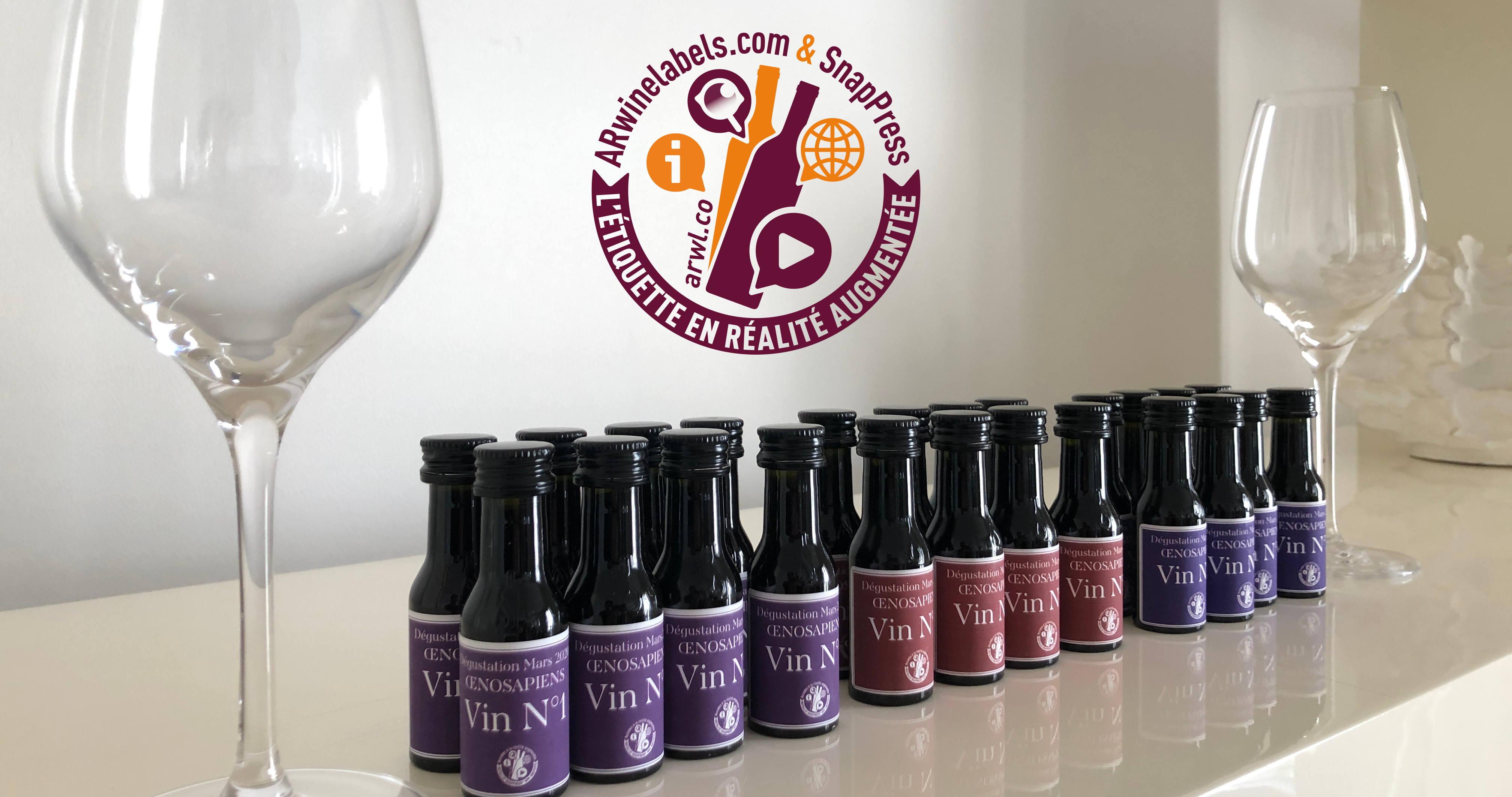 AR Winelabels and Vinottes for blind tasting