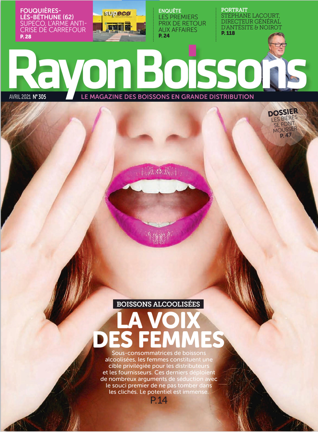 Couverture Rayon Boissons N°305 Avril 2021