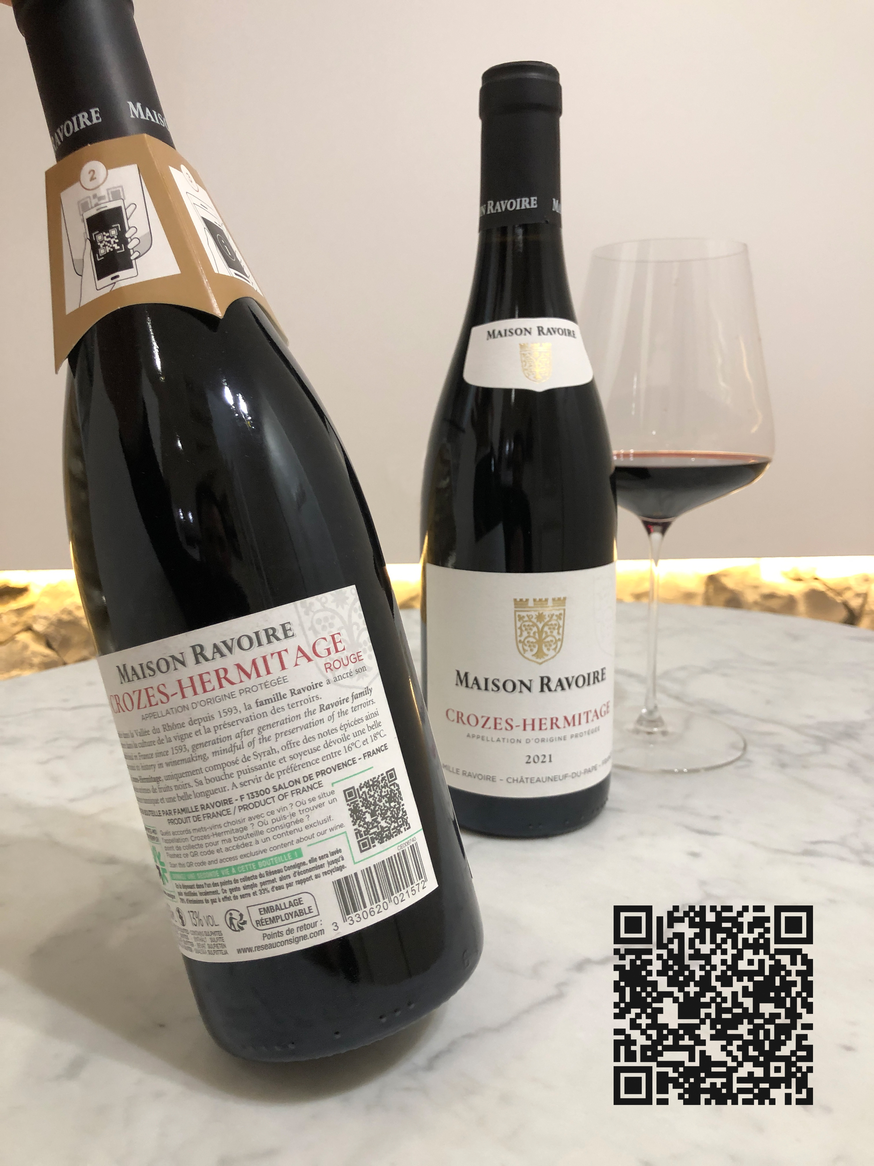 Immersive AR webexperiences for the Crozes Hermitage Rouge 2021 Ravoire family.